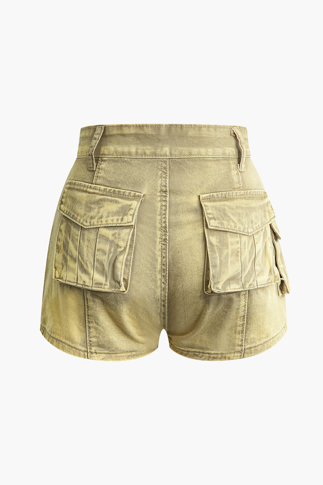 Flap Pocket Denim Shorts