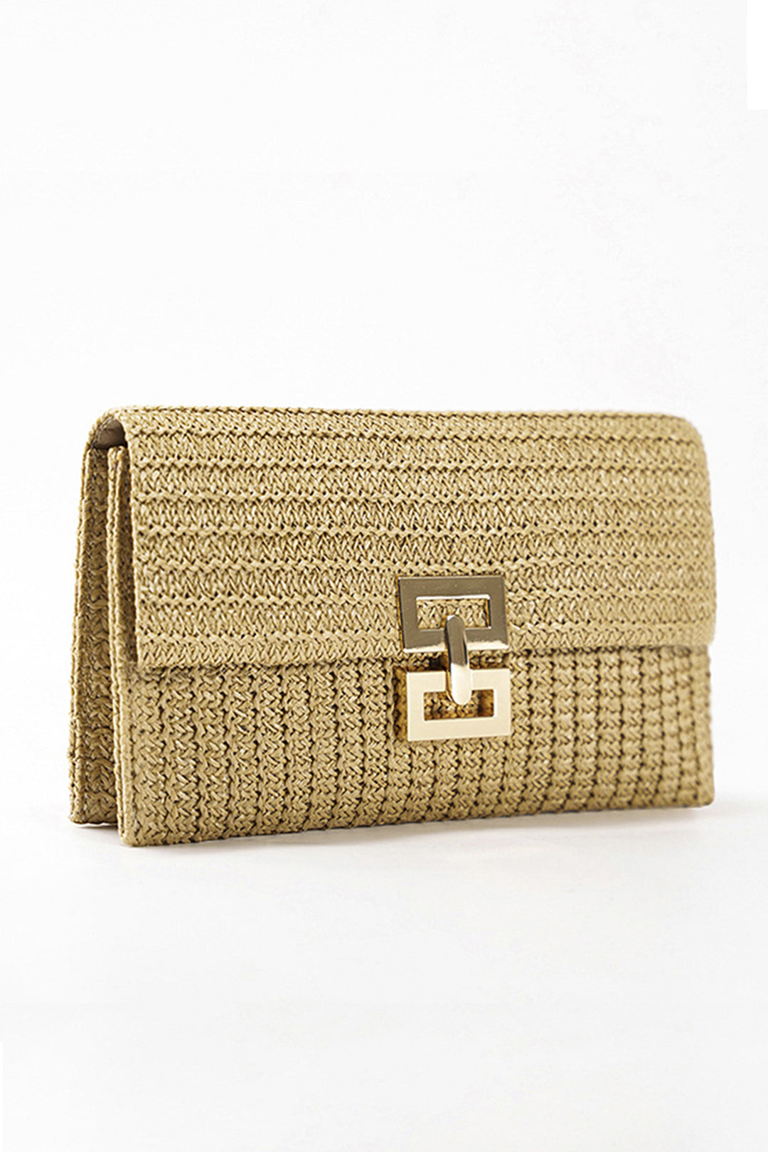 Straw Weave Clutch Bag