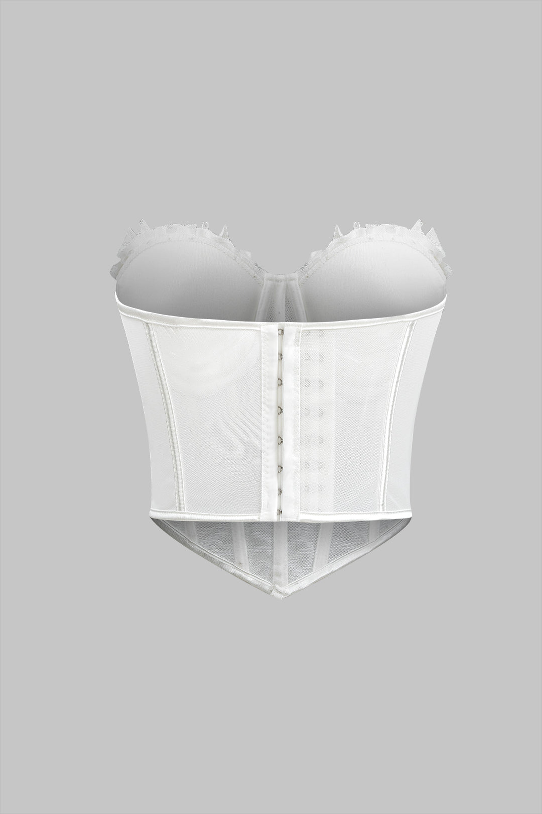 Mesh Corset Waist Bustier Tube Top