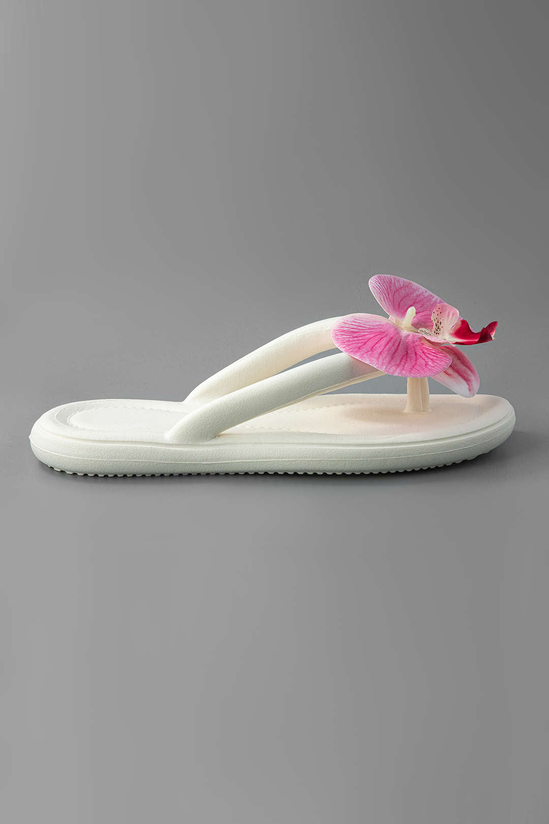 Orchid Decoration Flip Flop Slippers