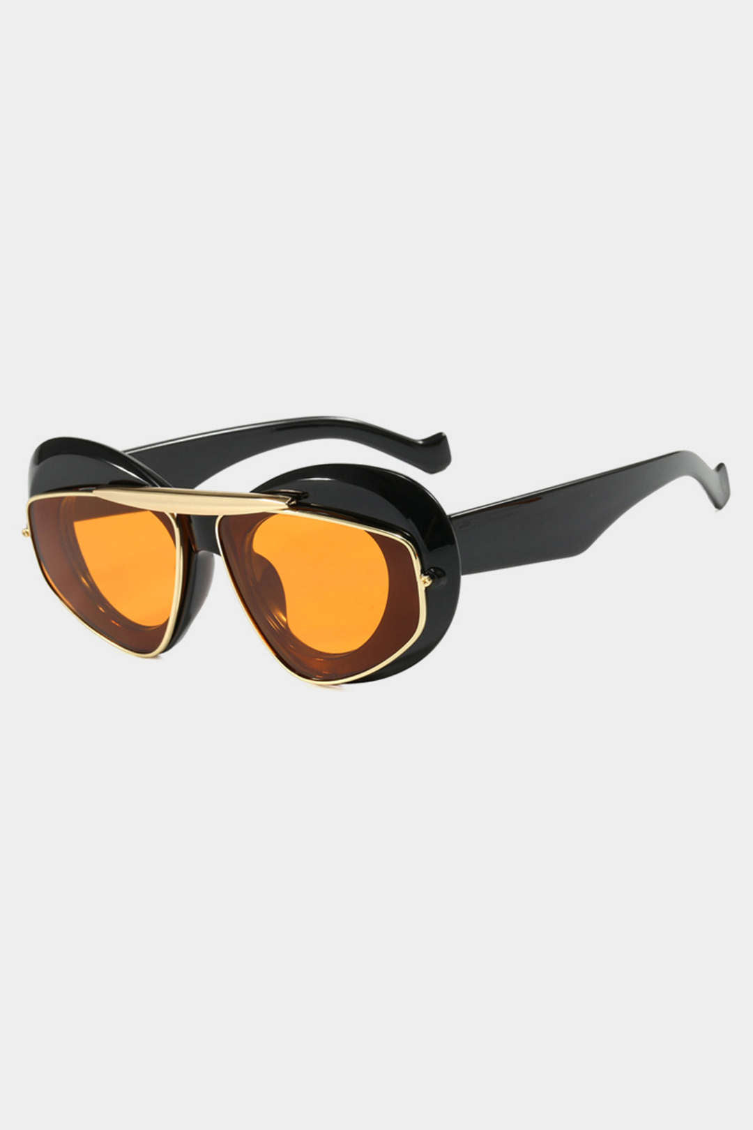 Contrast Cat Eye Sunglasses