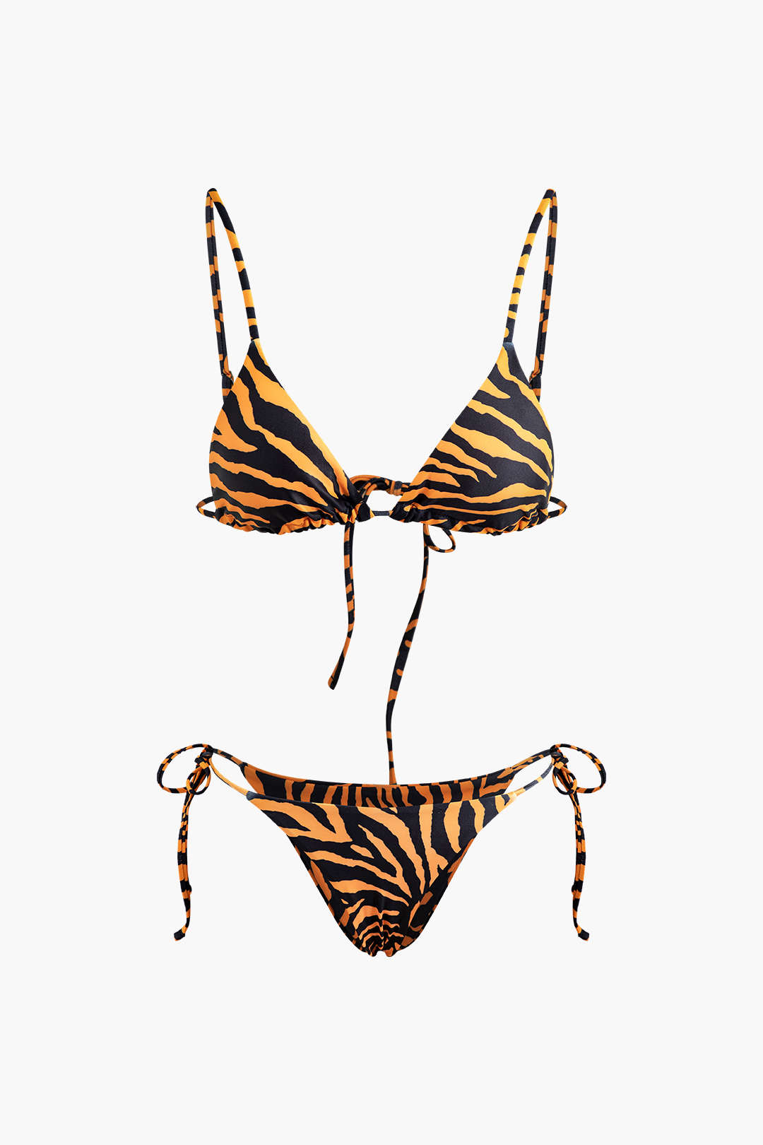 Leopard Print Tied Bikini Set