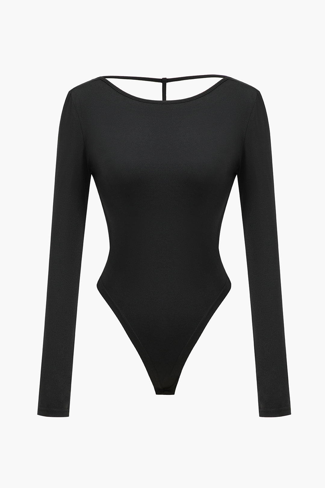 Backless Cut Out Long Sleeve Bodysuit