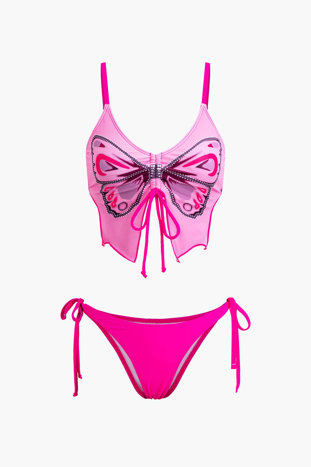 Butterfly Pattern Bikini Set